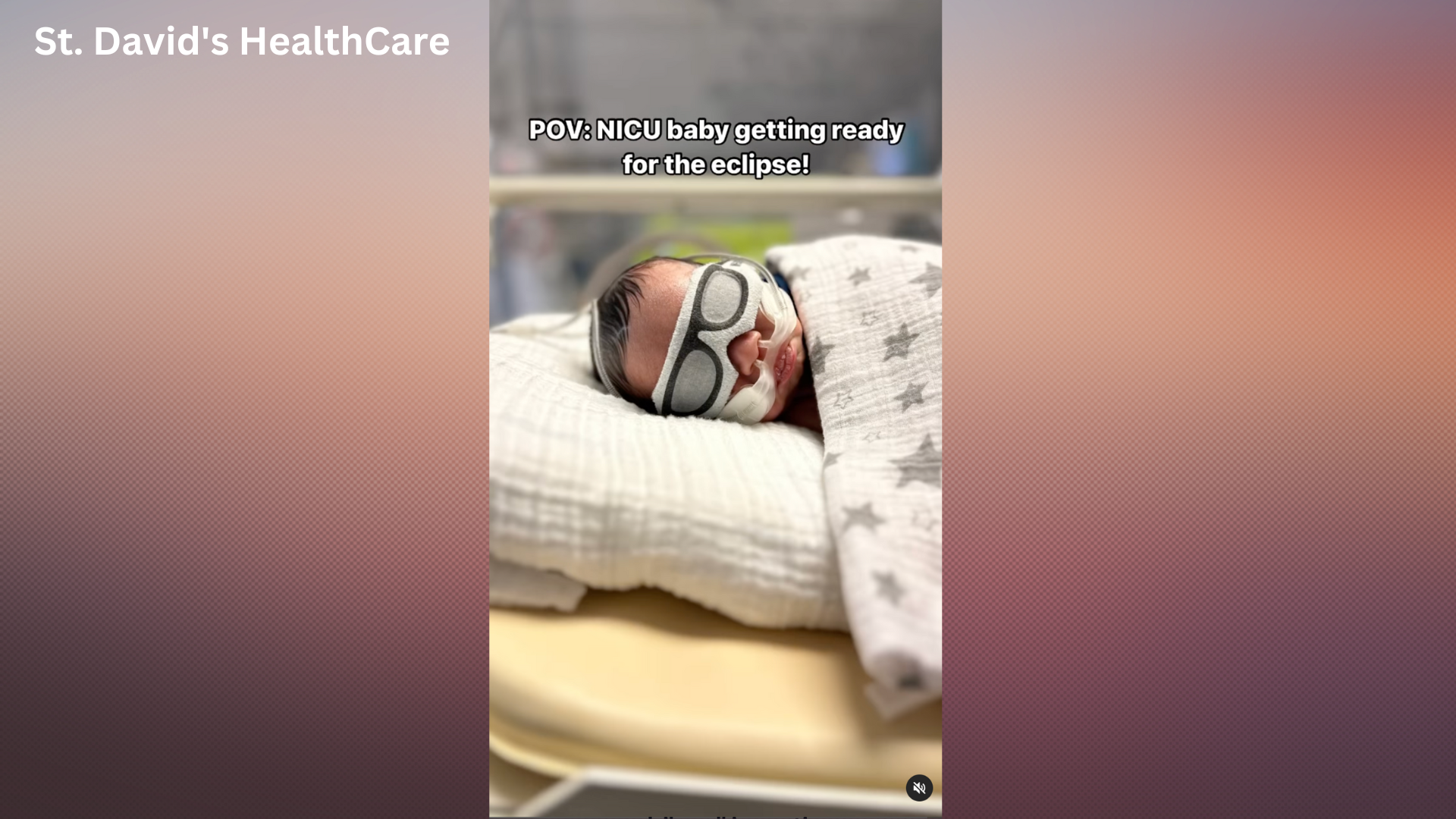 NICU babies wear “glasses” for total solar eclipse