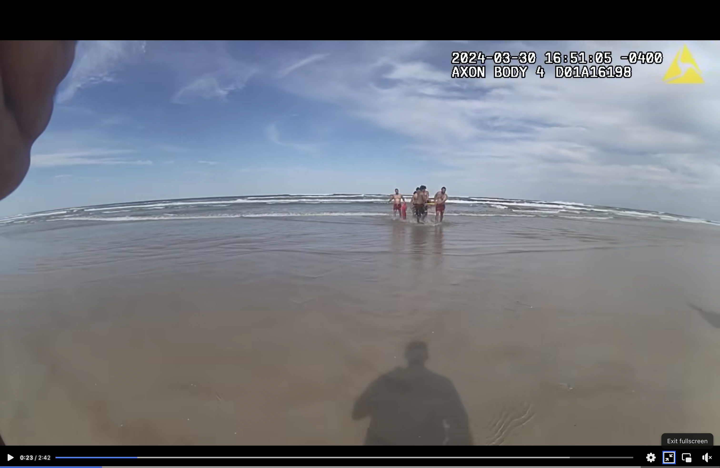 New Smyrna Beach rescue caught on camera